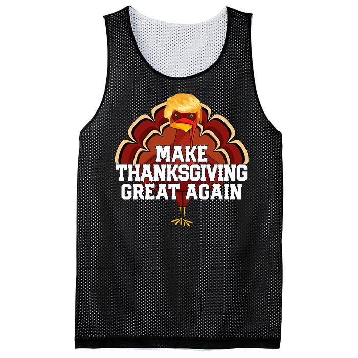 Make Thanksgiving Great Again Trump Mesh Reversible Basketball Jersey Tank