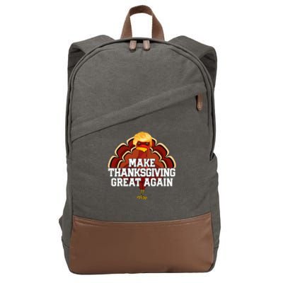 Make Thanksgiving Great Again Trump Cotton Canvas Backpack