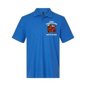 Make Thanksgiving Great Again Dabbing Turkey Trump American Gift Softstyle Adult Sport Polo