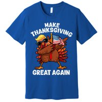 Make Thanksgiving Great Again Dabbing Turkey Trump American Gift Premium T-Shirt