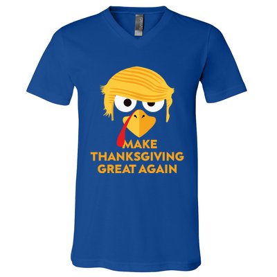 Make Thanksgiving Great Again Gift V-Neck T-Shirt