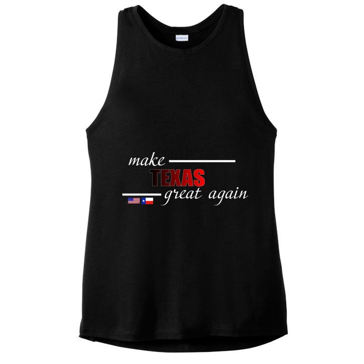 Make Texas Great Again Ladies PosiCharge Tri-Blend Wicking Tank