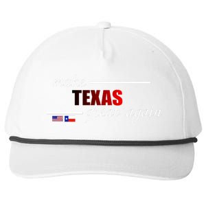 Make Texas Great Again Snapback Five-Panel Rope Hat