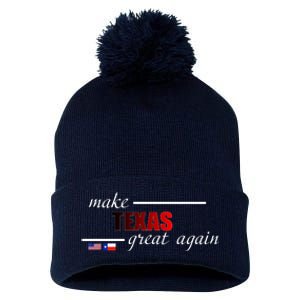 Make Texas Great Again Pom Pom 12in Knit Beanie