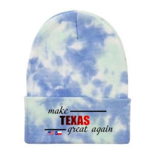 Make Texas Great Again Tie Dye 12in Knit Beanie