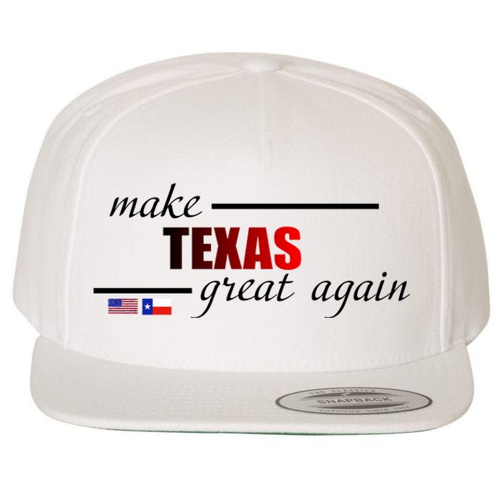 Make Texas Great Again Wool Snapback Cap