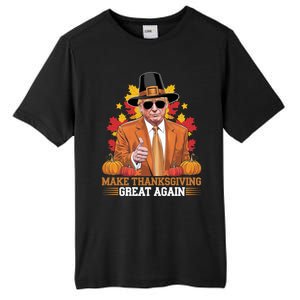 Make Thanksgiving Great Again Funny Trump Cool Gift Tall Fusion ChromaSoft Performance T-Shirt