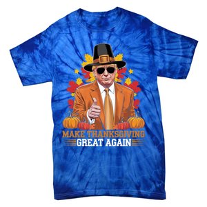 Make Thanksgiving Great Again Funny Trump Cool Gift Tie-Dye T-Shirt