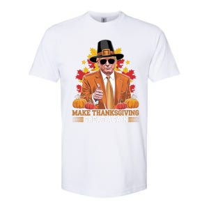 Make Thanksgiving Great Again Funny Trump Cool Gift Softstyle CVC T-Shirt