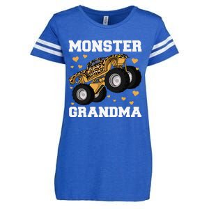 Monster Truck Grandma Leopard , Birthday Boy Grandma Enza Ladies Jersey Football T-Shirt