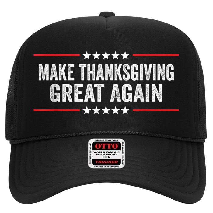 Make Thanksgiving Great Again Thanksgiving Turkey Costume High Crown Mesh Back Trucker Hat