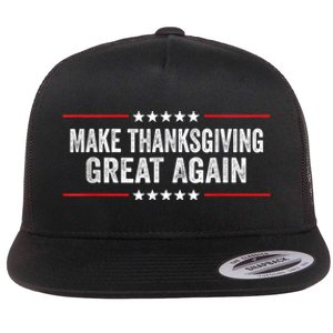 Make Thanksgiving Great Again Thanksgiving Turkey Costume Flat Bill Trucker Hat