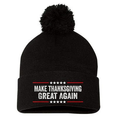 Make Thanksgiving Great Again Thanksgiving Turkey Costume Pom Pom 12in Knit Beanie