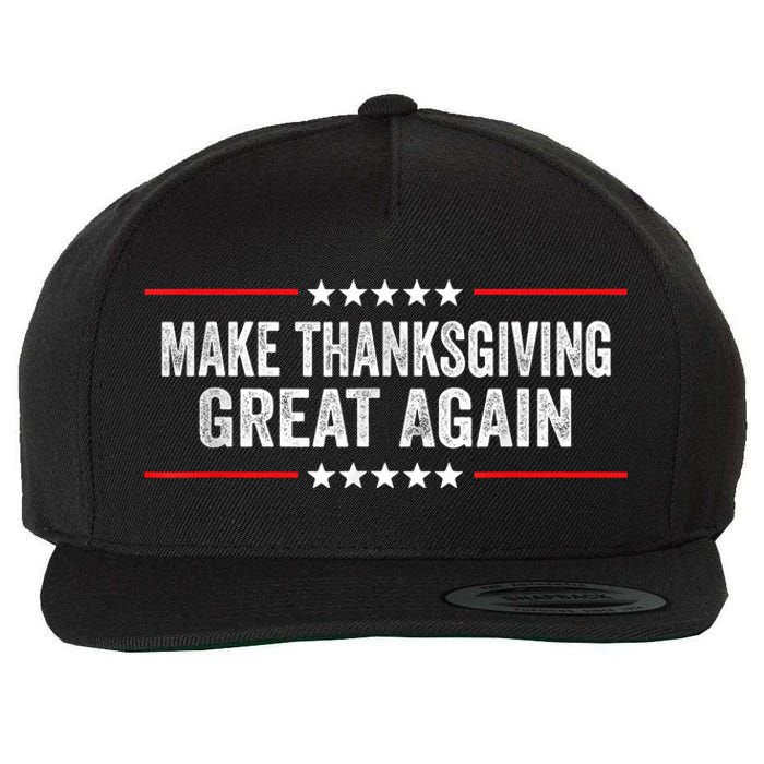 Make Thanksgiving Great Again Thanksgiving Turkey Costume Wool Snapback Cap