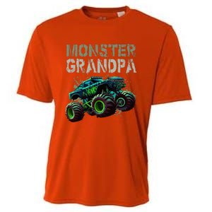 Monster Truck Grandpa Family Matching Monster Truck Lovers Cooling Performance Crew T-Shirt