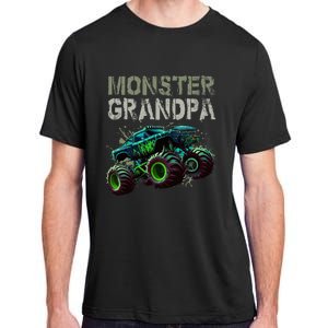 Monster Truck Grandpa Family Matching Monster Truck Lovers Adult ChromaSoft Performance T-Shirt