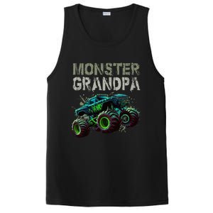 Monster Truck Grandpa Family Matching Monster Truck Lovers PosiCharge Competitor Tank