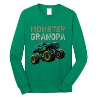 Monster Truck Grandpa Family Matching Monster Truck Lovers Long Sleeve Shirt