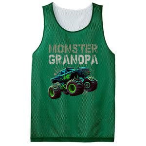 Monster Truck Grandpa Family Matching Monster Truck Lovers Mesh Reversible Basketball Jersey Tank