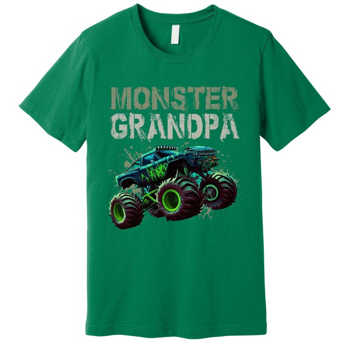 Monster Truck Grandpa Family Matching Monster Truck Lovers Premium T-Shirt