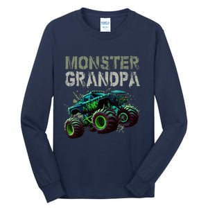 Monster Truck Grandpa Family Matching Monster Truck Lovers Tall Long Sleeve T-Shirt