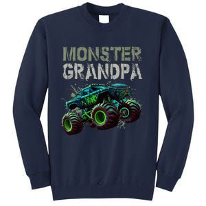 Monster Truck Grandpa Family Matching Monster Truck Lovers Tall Sweatshirt