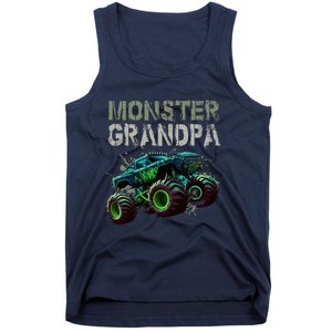 Monster Truck Grandpa Family Matching Monster Truck Lovers Tank Top