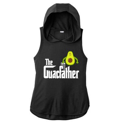 Men The Guac Father Funny Guacamole Avocado Lover Ladies PosiCharge Tri-Blend Wicking Draft Hoodie Tank