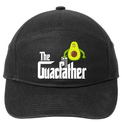 Men The Guac Father Funny Guacamole Avocado Lover 7-Panel Snapback Hat