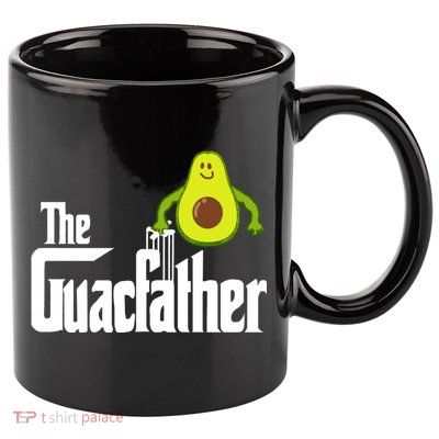 Men The Guac Father Funny Guacamole Avocado Lover 11oz C Handle Ceramic Mug