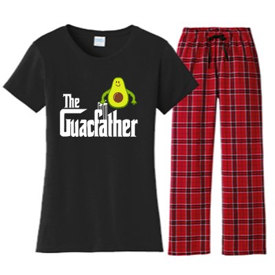 Men The Guac Father Funny Guacamole Avocado Lover Women's Flannel Pajama Set