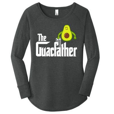 Men The Guac Father Funny Guacamole Avocado Lover Women's Perfect Tri Tunic Long Sleeve Shirt