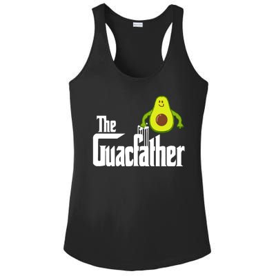 Men The Guac Father Funny Guacamole Avocado Lover Ladies PosiCharge Competitor Racerback Tank