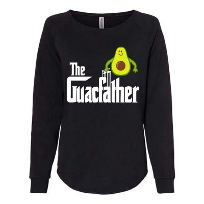 Men The Guac Father Funny Guacamole Avocado Lover Womens California Wash Sweatshirt