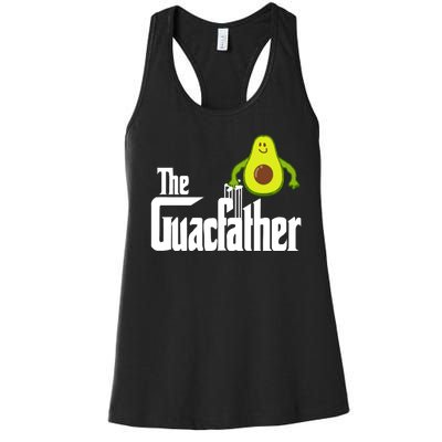 Men The Guac Father Funny Guacamole Avocado Lover Women's Racerback Tank