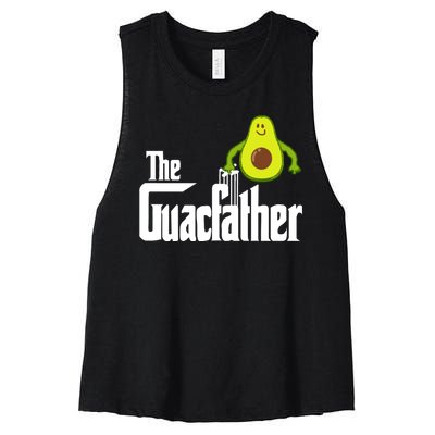 Men The Guac Father Funny Guacamole Avocado Lover Women's Racerback Cropped Tank