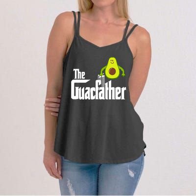 Men The Guac Father Funny Guacamole Avocado Lover Women's Strappy Tank