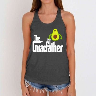 Men The Guac Father Funny Guacamole Avocado Lover Women's Knotted Racerback Tank