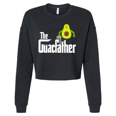 Men The Guac Father Funny Guacamole Avocado Lover Cropped Pullover Crew