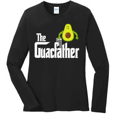 Men The Guac Father Funny Guacamole Avocado Lover Ladies Long Sleeve Shirt