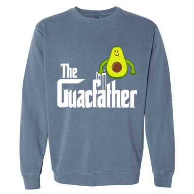 Men The Guac Father Funny Guacamole Avocado Lover Garment-Dyed Sweatshirt