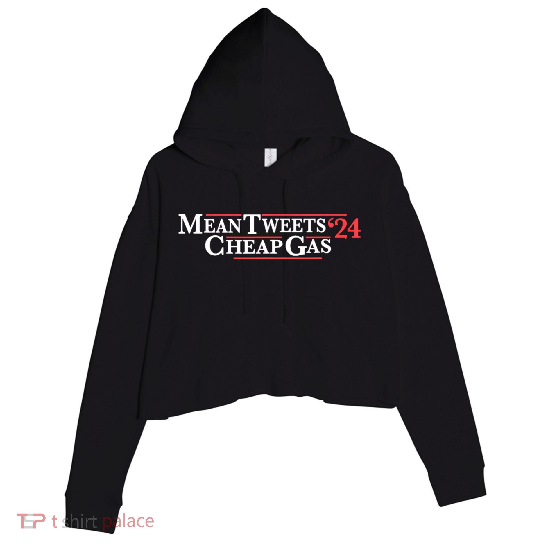 Mean Tweets Gas 2024 Crop Fleece Hoodie
