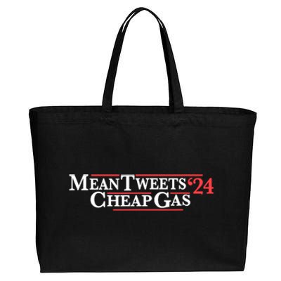 Mean Tweets Gas 2024 Cotton Canvas Jumbo Tote