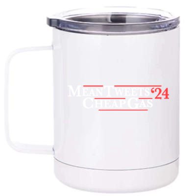 Mean Tweets Gas 2024 12 oz Stainless Steel Tumbler Cup