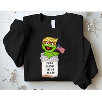 Make Trash Great Again Trump Garbage Reference Sweatshirt