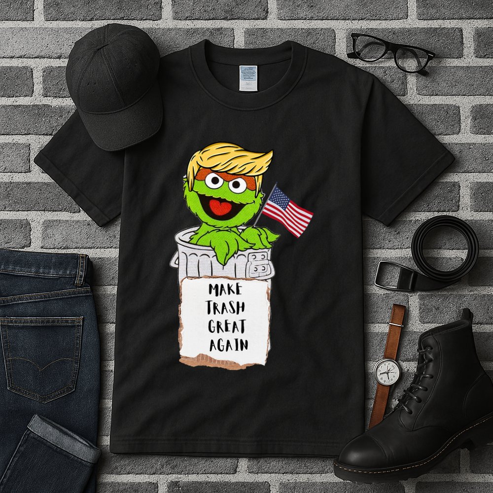 Make Trash Great Again Trump Garbage Reference Tall T-Shirt