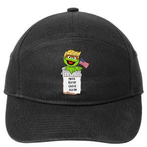 Make Trash Great Again Trump Garbage Reference 7-Panel Snapback Hat