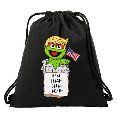 Make Trash Great Again Trump Garbage Reference Drawstring Bag