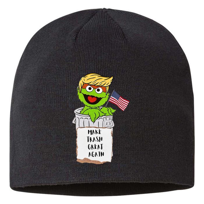 Make Trash Great Again Trump Garbage Reference Sustainable Beanie