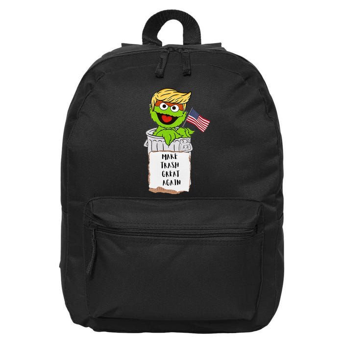 Make Trash Great Again Trump Garbage Reference 16 in Basic Backpack